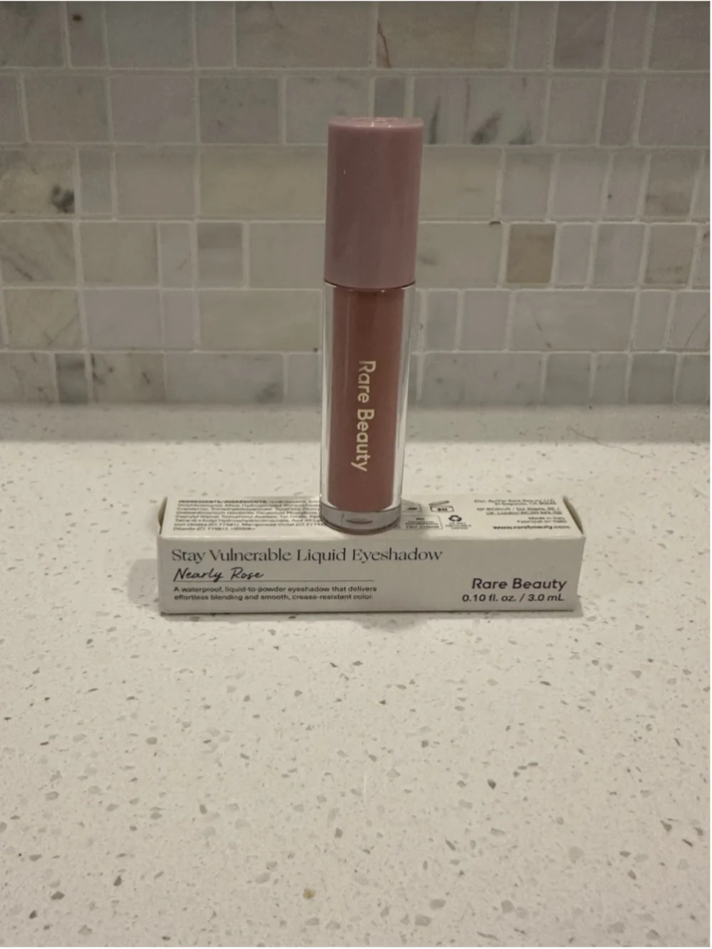 Rare Beauty Stay Vulnerable Liquid Eyeshadow | NEARLY ROSE | Full Size & NIB